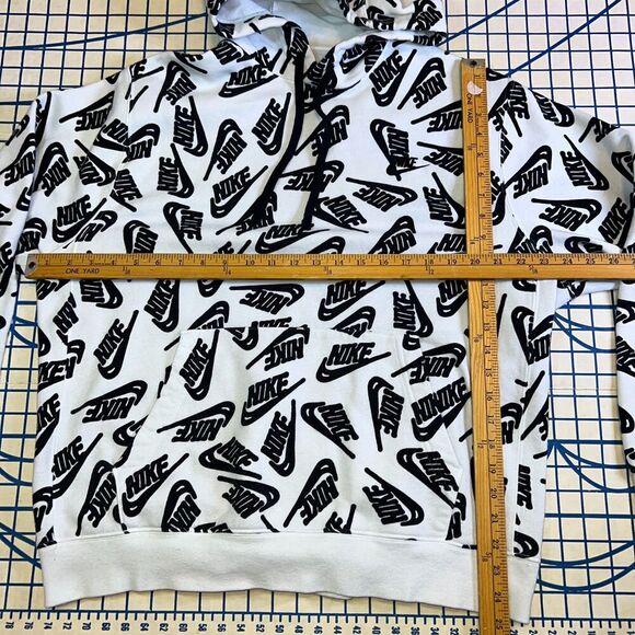 Nike Sport Allover Logo Print Size L DV8152 160 man white/black jacket - Picture 9 of 9
